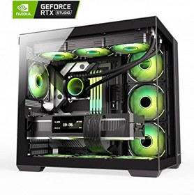 Resim Zeiron Arkham X7 Ryzen 7 5700X 32GB RAM 1TB M.2 SSD RTX5050 Sıvı Soğutmalı Oyuncu Masaüstü Bilgisayar 