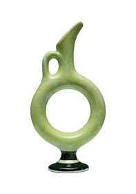 Resim E38 El İşçiliği Halkalı Çini Vazo 30 15 Cm - 6426 Çok Renkli 