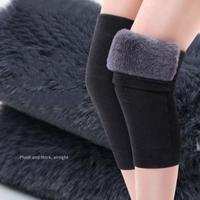 Resim 1 Çift Premium Kış Diz Kılıfları - Soğuk Hava İçin Yumuşak, Elektriksiz Termal Kompresyon, Kadınlar & Yaşlılar İçin İdeal, Hafif Polyester Kumaş, Günlük Konfor & Aktif Kullanım İçin Peluş Polar Astarlı, Elde Yıkanabilir, Kışlık Giysiler 