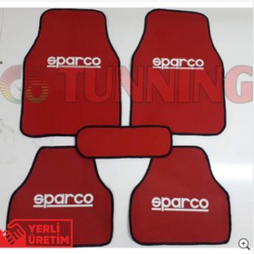 Resim poyoto Tofaş Serçe Sparco Kırmızı Halıfleks 5 Parça Paspas Seti 