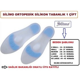 Resim Silimo Silikon Tabanlık Tam Boy Silimo Silikon Ayakkabı İç Tabanı Asker Botu 