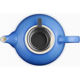 Resim Le Creuset Paslanmaz Çelik Süzgeçli Seramik Çaydanlık, 1.3l Mavi 
