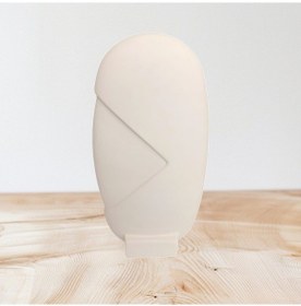 Resim İskandinav Tarzı El Yapımı Doğal Ham Beyaz Obje, Yüksek Kaliteli Malzeme Ev Dekoru, Hediyelik Ev Dekoru 35x18,5 