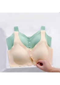 Resim Emzirme Sütyeni Sarkmayı Önleyici Lazer Kesim Hafif Hiç Yok Hissi Veren Hayalet Sütyen Mint Yeşili 