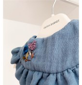 Resim Denim Blue Muslin Bib 