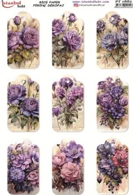 Resim Pirinç Dekopaj Kağıdı 30x42cm Pt-1882 Çiçek 