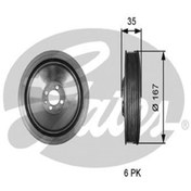 Resim GATES Tvd1135 Krank Kasnagi ( Fiat: 1.6d Bravo Iı 500/ Alfa: 1.6jtdm Giulietta Mito 55210310 (wc531853) 