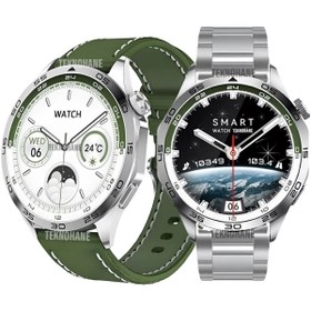 Resim TEKNOHANE Çelik Kordon Business Watch Pro Yuvarlak Kasa Ios & Android Samsung Uyumlu Akıllı Saat Smart Watch 