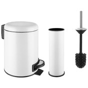 Resim Siliwax İkili Banyo Seti - Beyaz 3 L Beyaz 