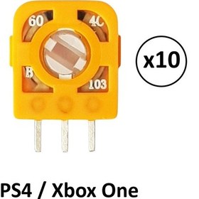 Resim 10 Adet Ps4 Xbox One 10k Mikro Direnç Potans Switch Turuncu 