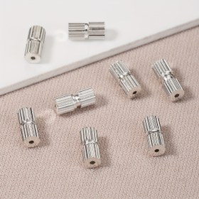 Resim 50 Adet Demir Silindir Bağlantı Elemanları, Kapalı Beading Son Klap, Vida Kilitleri, DIY Kolye Bağlantı Elemanları, Takı Yapım Parçaları ve Aksesuarlar 