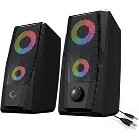 Resim Rampage RMS-X9 2.0 RGB Işıklı Multimedia 5v 30db Gaming Oyuncu Speaker 