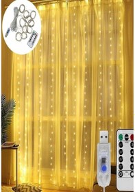 Resim 3x3 Perde Led Kumandalı Çok renkli 