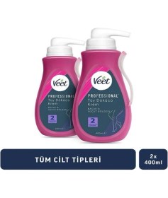 Resim Yumuşak ve Hassas Ciltler Için 400 ml Tüy Dökücü Krem 2'li Paket 