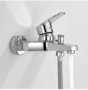 Resim Krom Kaplamalı Banyo Ve Duş İçin Pirinç Batarya 