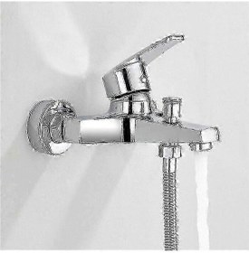 Resim Krom Kaplamalı Banyo Ve Duş İçin Pirinç Batarya 