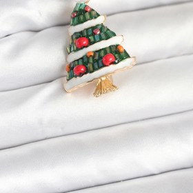 Resim ILS-1069 Kadın Broş Süslü Yılbaşı Ağacı - STD 