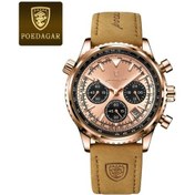 Resim Fochsia Poedagar Erkek Spor Saati Rose Gold Yeşil Kadran Aydınlatmalı Su Geçirmez Deri Kayış Diğer 