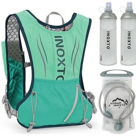 Resim Inoxto 5l Hidrasyon Yeleği Sırt Çantası Su Koşu Yeleği Paketi, Yeşil 