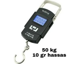 Resim Weiheng Elektronik Hassas Terazi 50 kg Kapasite Dijital El Kantarı Çelik 