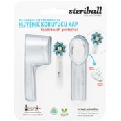 Resim Steriball Şarjlı Diş Fırçası Hijyenik Koruyucu Kap - Beyaz 2'li 