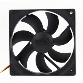 Resim 12 Cm Siyah Kasa Fanı 120 x 120 x 25 Mm 