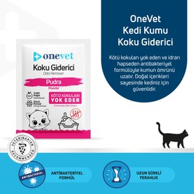 Resim OneVet Kedi Koku Giderici Pudra Koku 25 Gr. 15 Adet - 15 X 25 Gr 