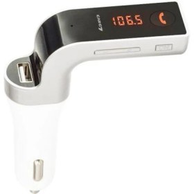 Resim Carg7 Bluetooth Araç Fm Transmitter Usb Girişli Beyaz Android Ios Cihazlar Uyumlu 