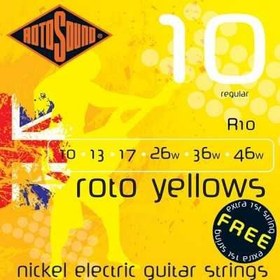 Resim Rotosound R10 Yellow Elektro Gitar Teli (10-46) 