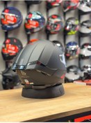 Resim MT Helmets THUNDER 4 MATT SİYAH GÜNEŞ VİZÖRLÜ FULL FACE KASK 
