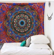 Resim Ximistore9 Mandala Desenli Ev Dekoratif Duvar Battaniyesi - Plaj Kumaşı, Oturma Döşemi, 200x150 Cm, Tütsülenmiş Yüzey, Dayanıklı Malzeme, Gt-000561 