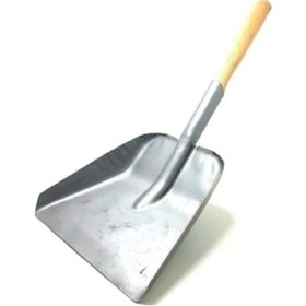 Resim Ihtiyaç Limanı Büyük Boy Ahşap Saplı Metal Kürek , Çöp Ve Kömür Küregi 1 Adet 
