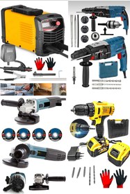 Resim MoonTech Pro Full Set İnvertır Kaynak Hilti Matkap Taşlama Ve Tamamı Full Hediyeli Ürün Takım Çantası 