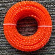 Resim 1 adet Ağır Hizmet Tipi Turuncu Naylon Trimmer İpi - 590.55" x 2.4/2.7/3mm Beyaz Noktalarla, Verimli Çim Kesimi ve Bahçe Bakımı için Yüksek Kaliteli Plastik Fırça Kesici Kordon, Çim Kesme Aksesuarı|Dokulu Yüzey|Yüksek Kaliteli Yapı 