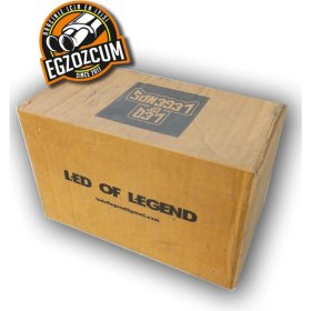 Resim Ledli Içi Parlak Krom Tekli Egzoz Ucu Beyaz LED 