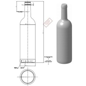 Resim 10 Adet 750Cc Cam Şişe Mantar Kapaklı Şarap Yağ Şişesi 599475 Çok Renkli 