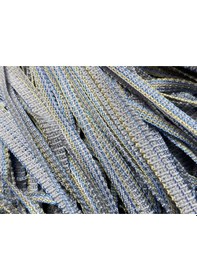 Resim İp Model Gri Çift Renk İp Perde 180 Cm En 280 Cm Boy 2 Mm Şeritler Halinde Hazır İp Perde Gri Çift 