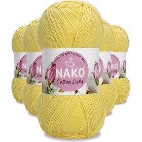 Resim 5 Adet Cotton Lüks Yelek Tunik Kazak Bluz Hırka İpi Yünü Açık Sarı 97554 Çok Renkli 