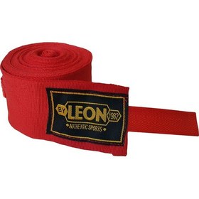 Resim Leon Elastik Boks, Kick Boks Ve Muay Thai Bandajı 7 Metre Kırmızı 