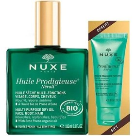 Resim Nuxe Prodigieux Huile Neroli Çok Amaçlı Kuru Yağ 100 ML + Neroli Shower Gel 30 ML 