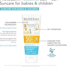 Resim Bioderma Photoderm Pediatrics Lait SPF50+ Bebek, Çocuk Çok Yüksek Korumalı Süt Formda Güneş Kremi 100 ml 