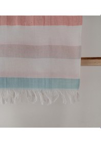 Resim Renkli Çizgili Desenli Hafif Çok Amaçlı 70x140 Cm Peştamal Baveno Renkli 