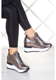 Resim Erkan Saçmacı Maria Platin Gizli Dolgu Günlük Ayakkabı 