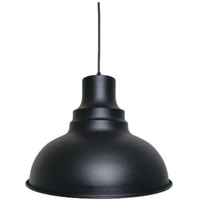 Resim Riolight Retro Siyah Içi Beyaz Tekli Metal Sarkıt Çap: 34Cm (538286215) 