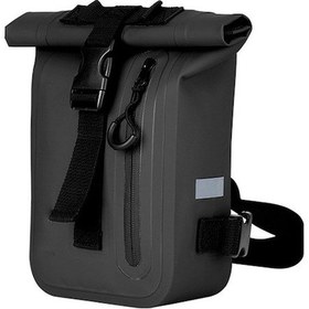 Resim Motorcycle Sırt Çantası Siyah 500d Pvc Su Geçirmez 2-4l Hafif Taşınabilir Yolcu Çantası Yansıtıcı Çubuklu Hızlı Çıkarma Tasarımı Siyah Siyah 