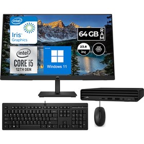 Resim Hp Pro Fhd Mini 260 G9 Intel Core i5 1235U 64GB 256GB SSD Iris® Xᵉ Grafik Windows 11 Pro Fhd Mini Masaüstü Bilgisayar 6D3A0EAWP13 