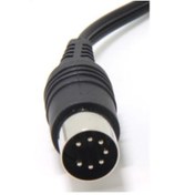 Resim Mykablo 7 Pin Din Erkek To 2x Rca Gold Dişi Çevirici Kablo 15 Cm 