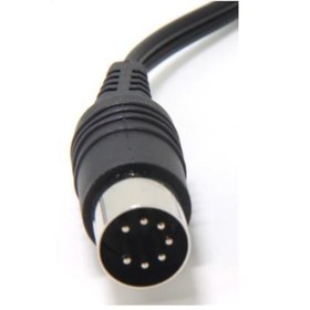 Resim Mykablo 7 Pin Din Erkek To 2x Rca Gold Dişi Çevirici Kablo 15 Cm 