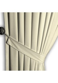 Resim Krem Ada Fon Perde Normal Pile 1'e 2,5 Pile-krem Krem 