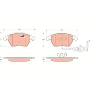 Resim ON FREN BALATASI GOLF5-GOLF6-JETTA-CADDY-PASSAT-LE-GDB1550 